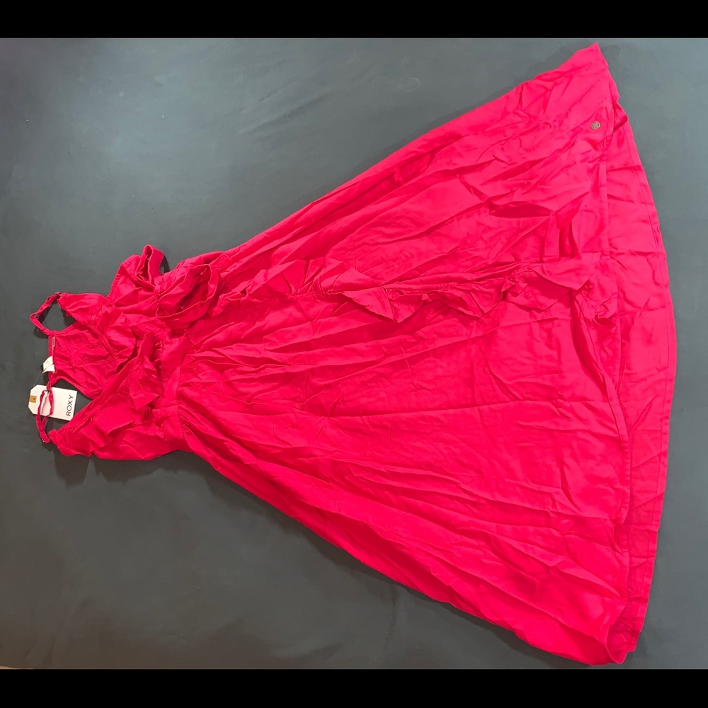 Rooftop Sunrise Strappy Midi Wrap Dress